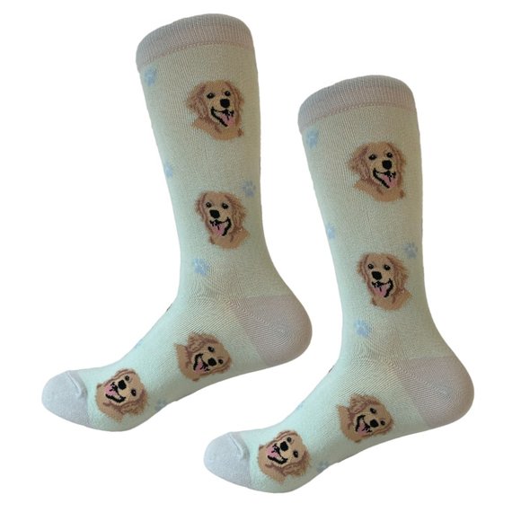 Sock Daddy Accessories - Fundraiser - Golden Retriever - Fun Unisex Socks - Crazy Pet Lover - Novelty